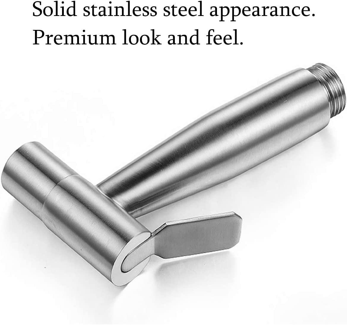 Handheld Bidet Sprayer for Toilet, Baby Cloth Diaper Sprayer Bidet for Toilet Stainless Steel Brushed Nickel Bathroom Hand Held Shattaf Shower Wall&Toilet Mount (Bidet Sprayer Head Only)
