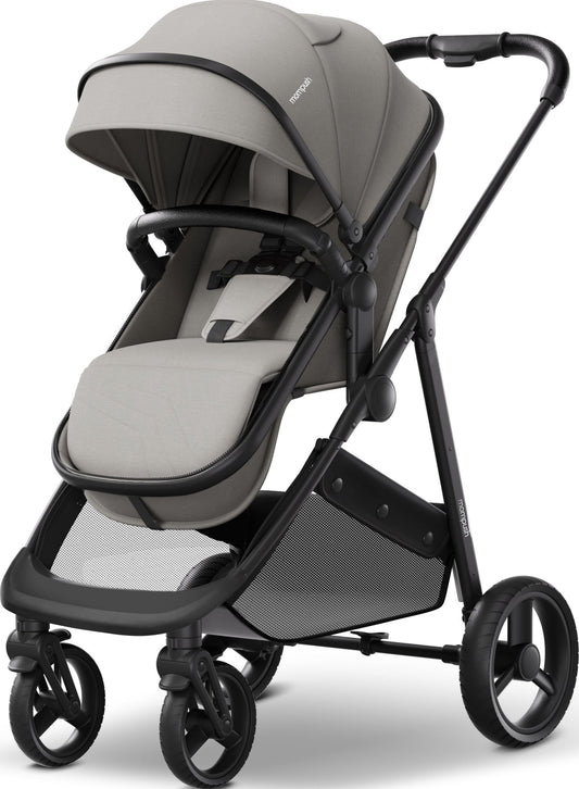 Wiz 2-In-1 Baby Stroller with Bassinet Mode, Reversible Seat and Large Canopy, Grey, 22.3LB, Unisex